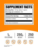 BulkSupplements.com Folic Acid Powder - Folate Supplement, Vitamin B9 - Gluten Free, 480mcg per Serving, 250g (8.8 oz) (Pack of 1)
