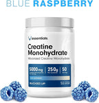 Bucked Up Blue Rasberry Creatine for Women and Men - Easy to Mix Vegetarian - Flavored Creatine Monohydrate Powder - Made in USA - 5G Per Serving - 50 Servings - 250 Grams Per Container