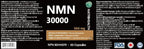 Premium 99.99% Pure NMN 30000 | 500mg per Capsule | Supports NAD⁺ Production & Cellular Energy | Anti-Aging Formula | 60 Veggie Capsules