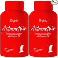 Advanced Bionetix 2 Pack Triple Strength AstaQuil™ Astaxanthin 12mg High Bioavailability Formula, 120 Softgels Organic Coconut Oil for Enhanced Absorption. Powerful Antioxidant Eye Joint Heart Health