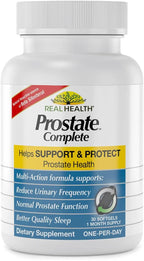 Real Health Prostate Complete - Prostate Supplements for Men, Prostate Health, Prostate Relief, Saw Palmetto for Men, One-per-Day Prostate Formula - 30 Count