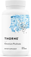 THORNE - Chromium Picolinate - Essential Mineral Supplement for Healthy Metabolism Support - Supports Carbohydrate Cravings* - Third-Party Certified - Dairy, Soy & Gluten-Free - 60 Capsules