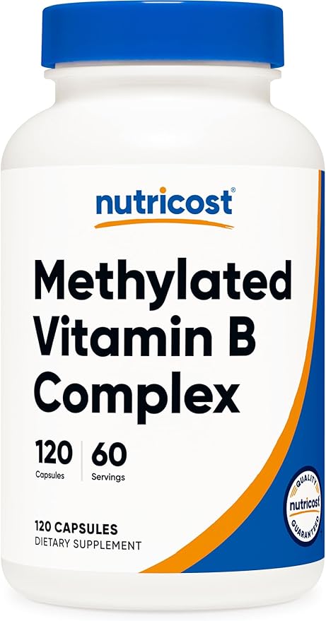 Nutricost Methylated Vitamin B Complex 120 Capsules - (60 Servings) Gluten-Free