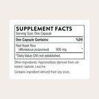 THORNE - Red Yeast Rice - Supports Healthy Cholesterol Levels Already in a Normal Range, Heart Health & Blood Pressure* - Third-Party Certified - Gluten-Free, Dairy-Free - 120 Capsules