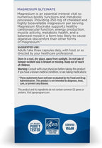 Nordic Naturals Vegetarian Magnesium Glycinate Capsules, Unflavored, 90 Count - 250mg Magnesium per Serving - Highly Bioavailable Support for Muscle & Cardiovascular Function - Non-GMO - 30 Servings