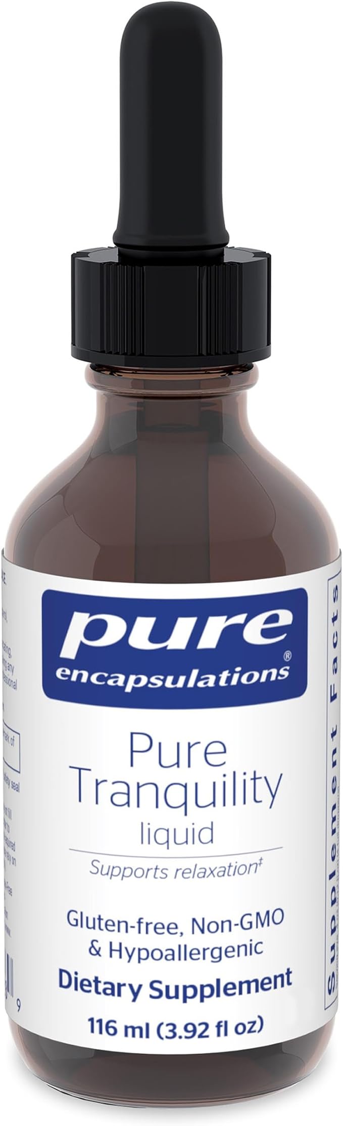 Pure Encapsulations Pure Tranquility Liquid | Hypoallergenic Supplement to Support Relaxation and Moderate Occasional Stress | 3.92 fl. oz.