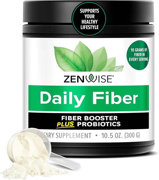 Zenwise Health Daily Probiotic Fiber Supplement with Metabolic Probiotics to Help Control Cravings and Support Digestive Health - Metabolism Support for Women & Men - 30-Day Serving