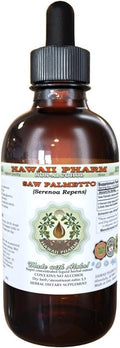 Hawaii Pharm Saw Palmetto Alcohol-Free Liquid Extract, Professional Grade, Small Batch Crafted Saw Palmetto (Serenoa Repens) Dried Berry Glycerite Natural Herbal Supplement, 2 fl.oz