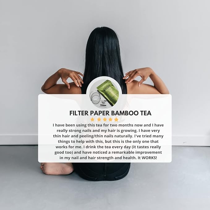 [Beautifully Bamboo] Silica Rich Bamboo Tea for Hair, Skin, Nails (30 Filter Paper Bags)