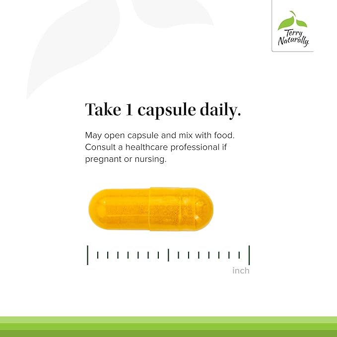 Terry Naturally CuraMed 500mg - Antioxidant Supplement for Brain & Immune Health Support - Supplement with Curcumin & Turmeric Essential Oil - Herbal Liver Support - 60 Capsules