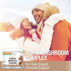SOLARAY Fermented Organic Mushroom Complete, Powder | Healthy Immune Function Support | 2,000 mg per serv. | 60g, 30 Serv
