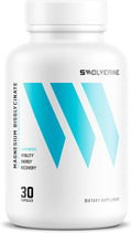 Swolverine® Magnesium Bisglycinate 200mg – TRAACS® Chelated Magnesium from Albion® | Highly Absorbable, Gentle on Stomach (30 Servings)