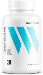 Swolverine® Magnesium Bisglycinate 200mg – TRAACS® Chelated Magnesium from Albion® | Highly Absorbable, Gentle on Stomach (30 Servings)