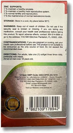 ProstaEros- Prostate Support Supplement - 7 Natural Ingredients- Black Maca, Saw Palmetto, Mashua, Cat's Claw, Gingseg, Black Nettle and Zinc. Capsules 60 Count (Pack of 1)