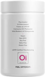 Codeage Liposomal Ovarian Inositol+ Supplement - Myo-Inositol & D-Chiro-Inositol 40:1 Blend, Folate 5-MTHF, CoQ10, Pomegranate & Wild Blueberry, Liposomal Delivery, Non-GMO, Gluten-Free - 120 Capsules
