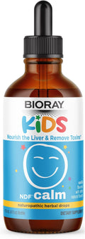 BIORAY Kids NDF Calm, Vanilla - 4 fl oz - Nourish the Liver & Remove Toxins - Non-GMO, Vegan, Gluten Free - 2-4 Month Supply