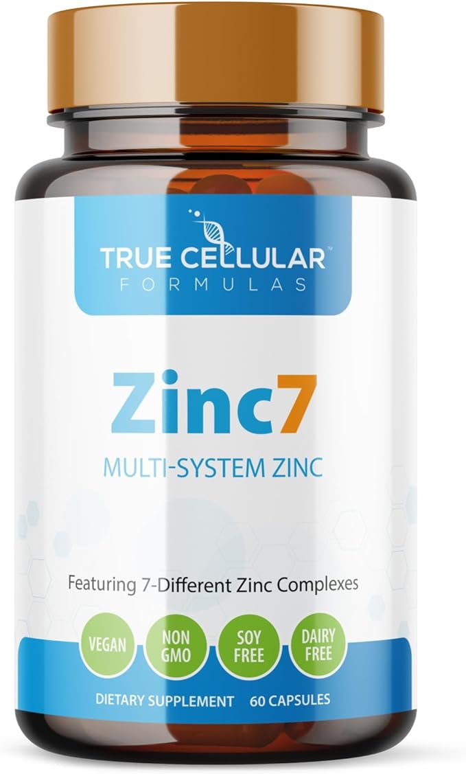 Zinc7: 7-in-1 Zinc Complex 50mg - Maximum Absorption for Immune Defense, Deep Sleep & All-Day Energy | Hormone Balance, Mental Focus & Metabolism Support | 60 Vegan Capsules