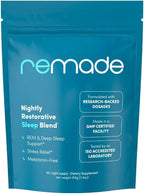Remade Natural Sleep Aid Without Melatonin - Ashwagandha, L Theanine, Apigenin, Glycine