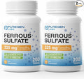 Puregen Labs Iron 65mg - High Potency Iron Supplement | No Artificial Color Additives - Total 400 Tablets