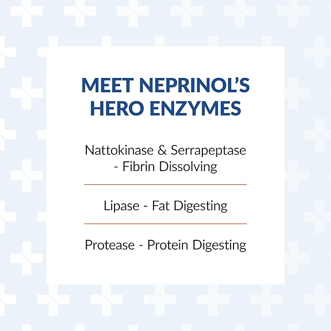 Arthur Andrew Medical, Neprinol AFD, Multi Enzyme Blend with Serrapeptase & Nattokinase, 300 Count (Pack of 1)