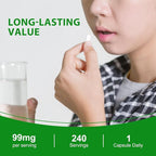 Heivy Potassium Citrate 99mg, 240 Capsules - Vegan, Allergen-Free Potassium Supplements for Electrolyte Balance, Lab-Tested Mineral Supplement, Made in USA