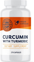 Vimergy Curcumin with Turmeric Capsules – Promotes Bone Health & Mobility* – Supports Memory & Brain Function* – Kosher, Vegan & Gluten-Free – (270 ct.)