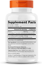 Doctor's Best High Absorption Vitamin C 500mg with Bioflavonoids - Vegan VIT C Supplement for Women & Men, PureWay-C Ascorbic Acid, Immune Health Support, Sustained Release, Gluten Free - 60 Tablets