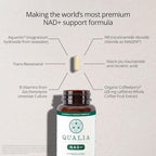 Qualia NAD Supplement — Clinically Proven to Boost NAD+ up to 67%. Optimized Aging, Energy, Focus. Elite Ingredients: Nicotinamide Riboside (NIAGEN,) Niacin, Niacinamide (3 Month Supply)