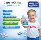 Doctor's Choice Kids Daily Probiotics, New Formula with 24 Billion CFU with Prebiotics & Digestive Enzymes, Acid-Resistant DRcaps, Vegan, Non-GMO, Gluten Free, 60 Capsules