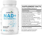Liposomal NAD+ Complex 500mg,Contains Nicotinamide nucleoside & Spermidine,60Capsules - High-Performance CellularRepair,Mitochondria & Anti-AgingSupport - Optimized Absorption,GMO-Free