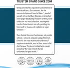 Waiora Essential Trace Minerals | Help Replenish Lost/Depleted Mineral | 60+ Ionic Trace Minerals | Support Body’s Vital Functions, pH Balance | Plus Electrolytes for Hydration (2 Bott / 96 serv)