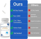 Magnesium L-Threonate, 2000mg Magnesium Supplement - Non-GMO, Gluten-Free, 120 Capsules