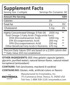 Enzymedica Aqua Biome Fish Oil, Maximum Strength, 120 Count