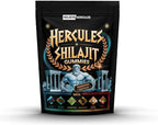 Holistic Hercules Himalayan Gold Shilajit Gummies with Ashwagandha Black Maca Tongkat Ali Panax Ginseng Mucuna | 100% Natural Organic | Vegan Non-GMO Sugar-Free (30)