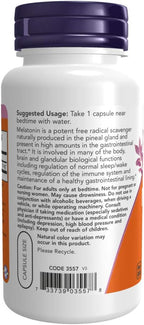 Now Supplements, Melatonin, Extra Strength 10 mg, 100 Veg Capsules (Pack of 2)