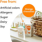BioGaia Immune Active Kids | Probiotic + Vitamin D | for Digestive & Immune Health | Ages 3+ | Allergen, Dairy, Soy & Gluten Free | Trusted By Pediatricians | 60 Day Supply | Orange Flavored Chewable
