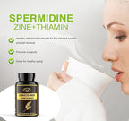 Spermidine Supplements - Wheat Germ Extract Capsules 1000mg Potent Formula with 10mg Higher Spermidine & Zinc for Antioxidant, Cell Renewal, Immune System and Increases Energy 240 Capsules (4 Bottles)