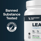Transparent Labs Lean Pre-Workout - Body Recomposition Pre Workout for Men and Women with Acetyl L-Carnitine, Beta Alanine Powder, & PurCaf Organic Caffeine Powder - 30 Servings, Blue Raspberry