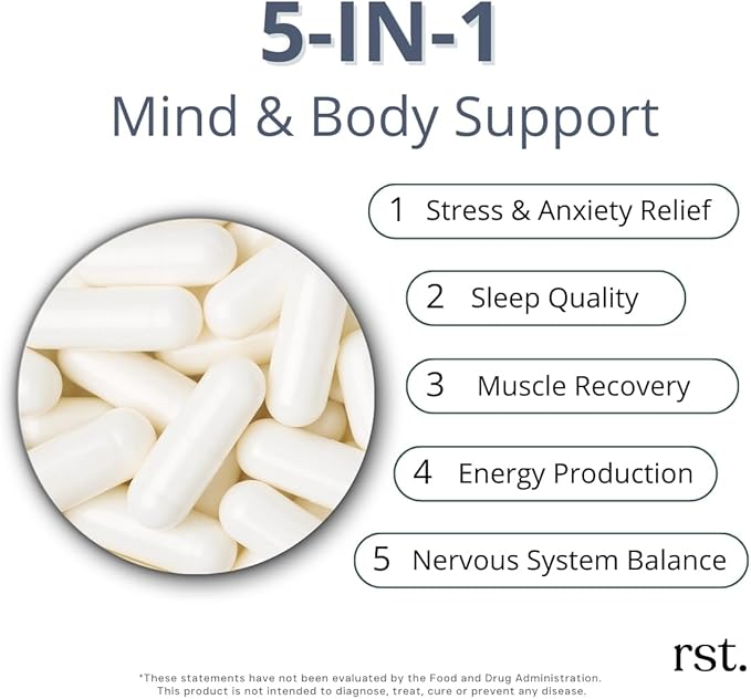 M3+ | Magnesium Supplement with Citrate, Glycinate, Malate + L-Theanine & Vitamin B6 | Sleep, Relaxation & Focus Support | 90 Capsules