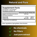 Lion’s Mane Tincture Enhanced, High Potency, Double Extracted, 60 Daily Doses