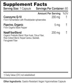 NOOT CoQ10 200mg - High Absorption-Coenzyme-Q10, Antioxidant for Heart and Cognitive Health and Immune Support, Energy Production, Ubiquinone, Vegan, Coq 10 Supplement, Nootropic, 60 Capsules