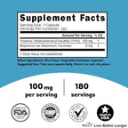 Nutri TTFD Thiamine B1 Supplement - 100mg 180 Servings - Thiamine TTFD Supplement - With 6mg Magnesium - No Toxic Fillers - TTFD Thiamine Tetrahydrofurfuryl Disulfide - Third Party Lab Tested
