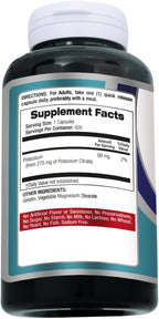 FITO Medic’S Lab Potassium Citrate Supplement, 400 Capsules, Potassium Formula