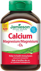 Jamieson Calcium Magnesium with Vitamin D3 Tablets, 420 caplets