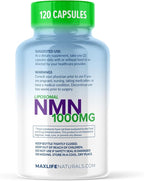 Liposomal NMN 1000mg – Nicotinamide Mononucleotide Supplement – NAD+ Precursor for Cellular Energy, DNA Repair, & Healthy Aging Support – 99% High Purity Shelf Stablized, Made In USA, 120 Capsules