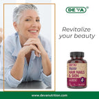 DEVA Vegan Hair, Nails & Skin Vitamins & Minerals with Biotin, Supplement, 90 Tablets