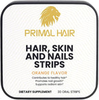 Biotin Oral Dissolving Strips 5000mcg – Fast Absorbing Sublingual Vitamin B7 – Vegan, Gluten Free, Sugar Free – Supports Hair, Skin & Nails – Orange Flavor – 30 Strips