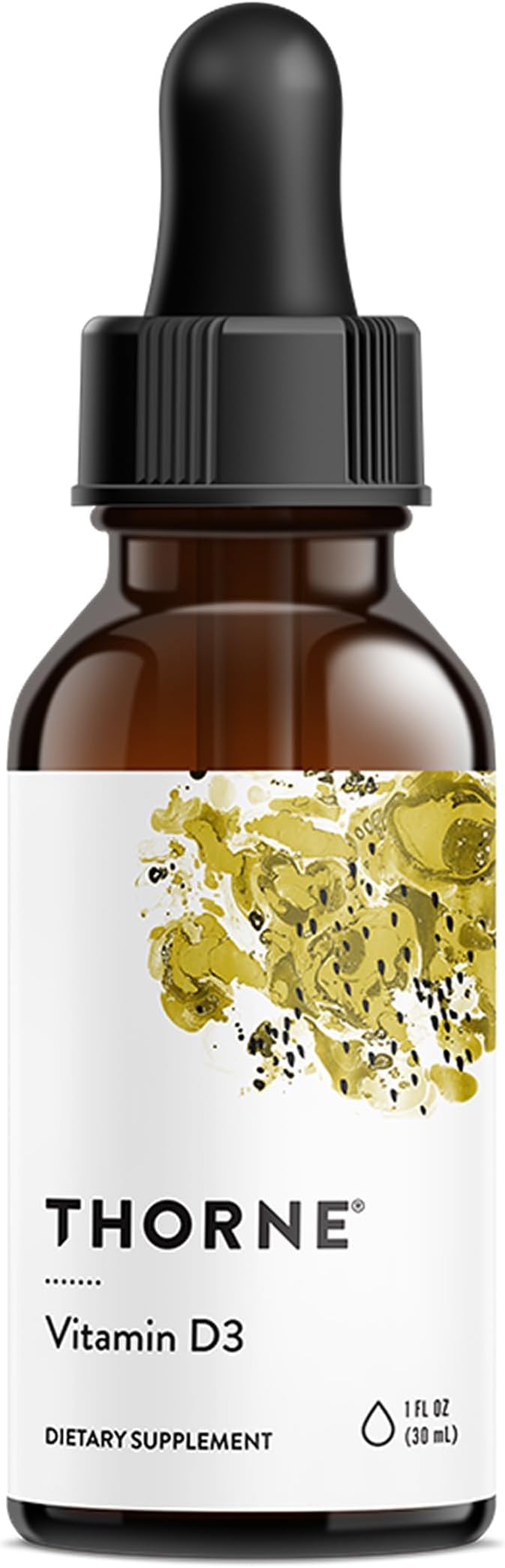 THORNE - Vitamin D3 with a Metered Dispenser - Liquid Vitamin D Vegan Supplement - Supports Healthy Bones, Teeth & Muscles, Plus Cardiovascular & Immune Function* - 4,000 IU - 1 Fl Oz - 30 Servings