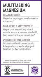 New Chapter Magnesium + Ashwagandha Supplement, 325 mg with Magnesium Glycinate for Muscle Relaxation & Recovery, Heart, Nerve & Bone Health, 2.5X Absorption, Non-GMO - 90 ct (3 Month Supply)