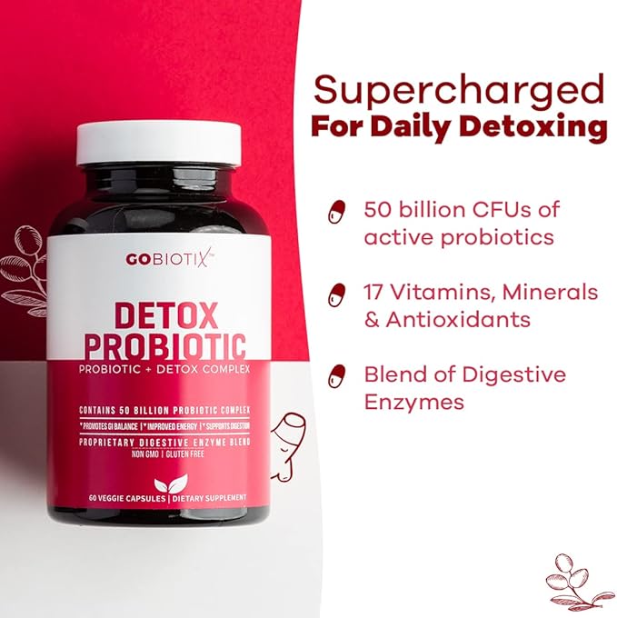 GOBIOTIX Detox & Fiber Supplement Bundle - Prebiotic Fiber Powder & Detox Support - Promotes Digestive Health, Gut Cleansing, and Regularity - Keto, Vegan, Gluten-Free